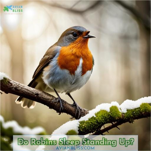 Do Robins Sleep Standing Up