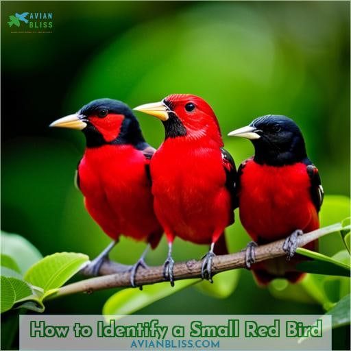 How to Identify a Small Red Bird