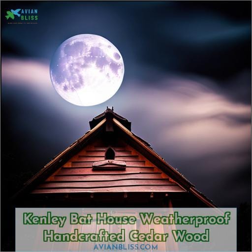 Kenley Bat House Weatherproof Handcrafted Cedar Wood