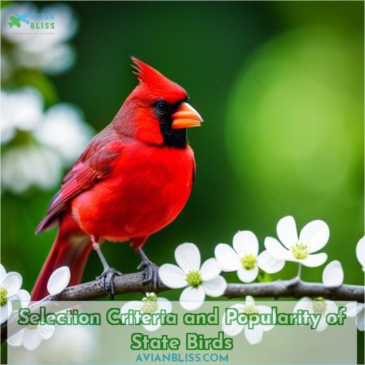 Selection Criteria and Popularity of State Birds