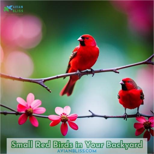Small Red Birds in Your Backyard