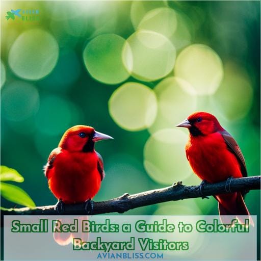 small red birds