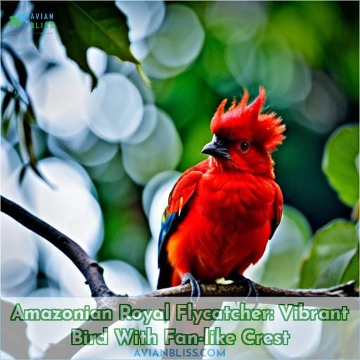 Amazonian Royal Flycatcher: Vibrant Bird With Fan-like Crest