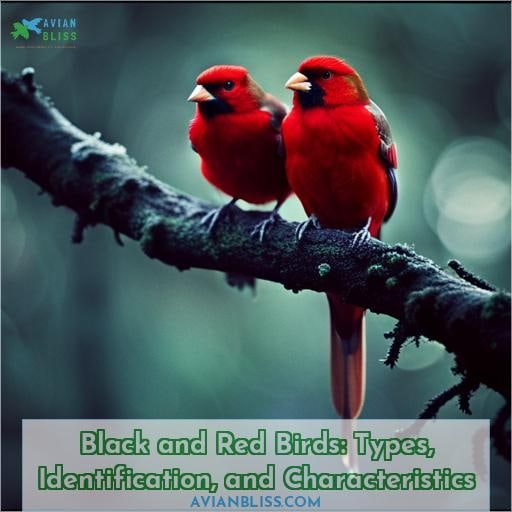 black and red birds