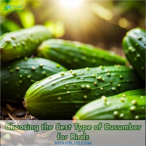 Choosing the Best Type of Cucumber for Birds