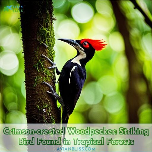 Crimson-crested Woodpecker: Striking Bird Found in Tropical Forests