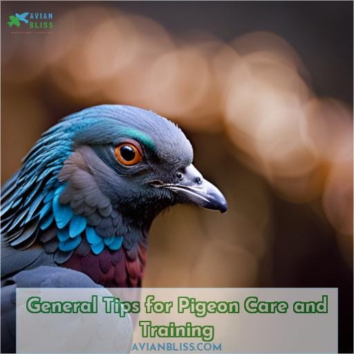 General Tips for Pigeon Care and Training