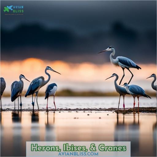 Herons, Ibises, & Cranes