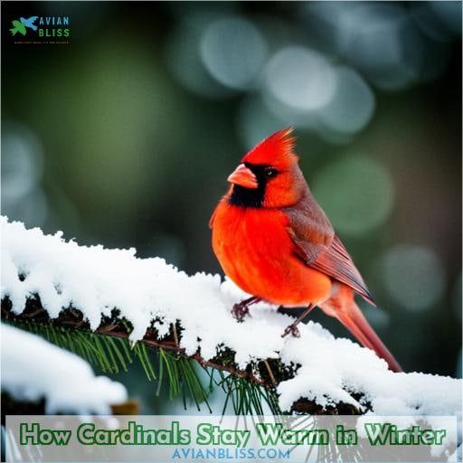 How Cardinals Stay Warm in Winter