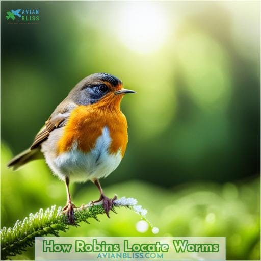 How Robins Locate Worms