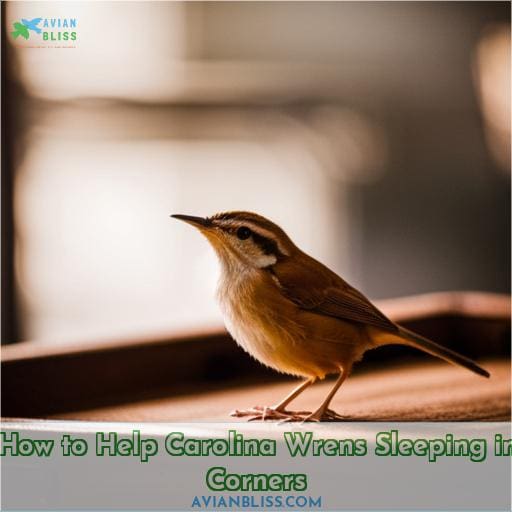 How to Help Carolina Wrens Sleeping in Corners