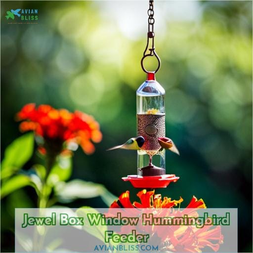 Jewel Box Window Hummingbird Feeder