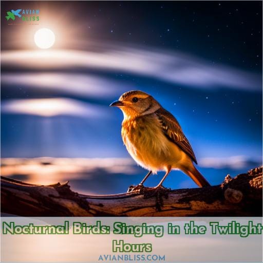 Nocturnal Birds: Singing in the Twilight Hours