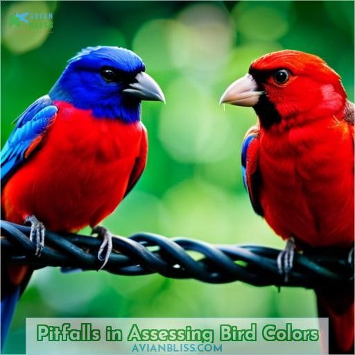 Pitfalls in Assessing Bird Colors