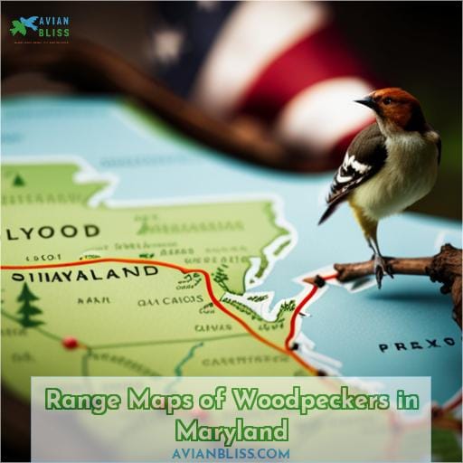 Range Maps of Woodpeckers in Maryland