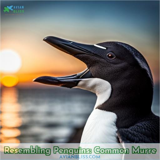 Resembling Penguins: Common Murre