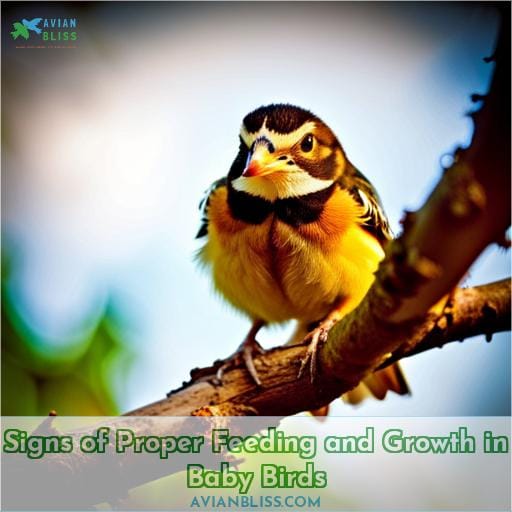 Signs of Proper Feeding and Growth in Baby Birds