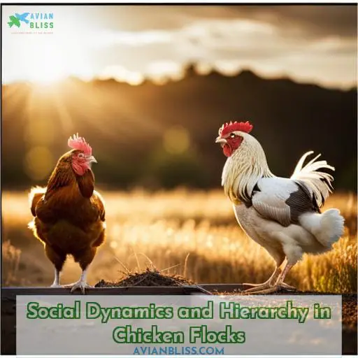 Social Dynamics and Hierarchy in Chicken Flocks