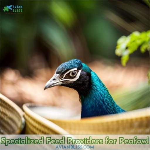 Specialized Feed Providers for Peafowl