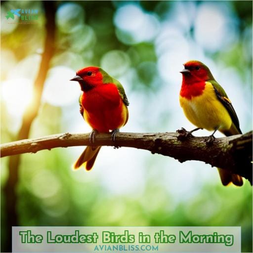 The Loudest Birds in the Morning