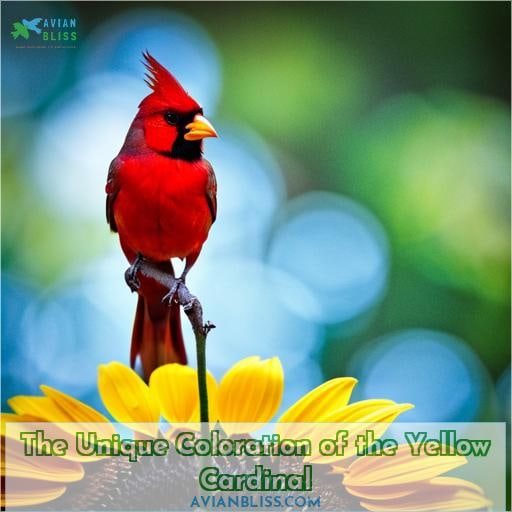 The Unique Coloration of the Yellow Cardinal