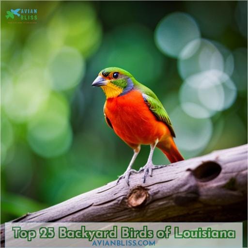 Top 25 Backyard Birds of Louisiana