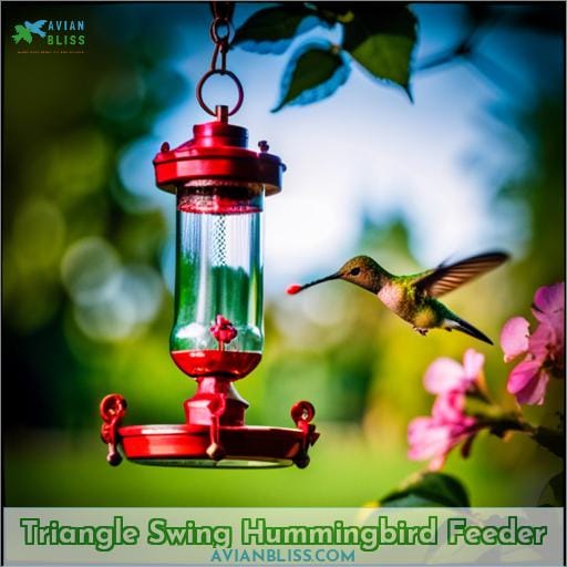 Triangle Swing Hummingbird Feeder