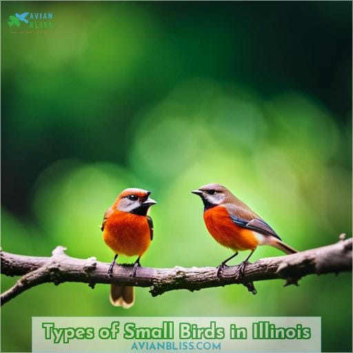 Types of Small Birds in Illinois