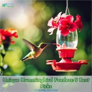 unique hummingbird feeders