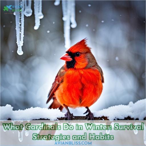 what do cardinals do in the winter