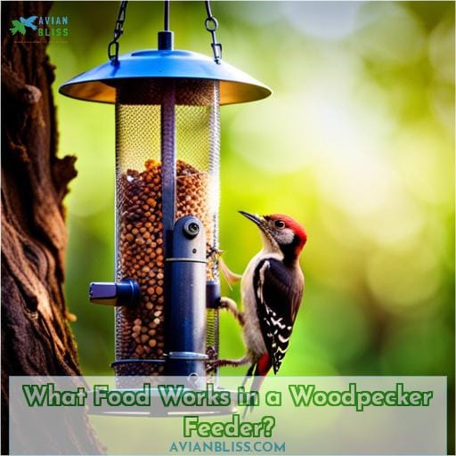 What Food Works in a Woodpecker Feeder