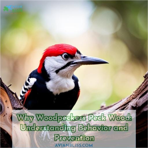 why do woodpeckers peck wood