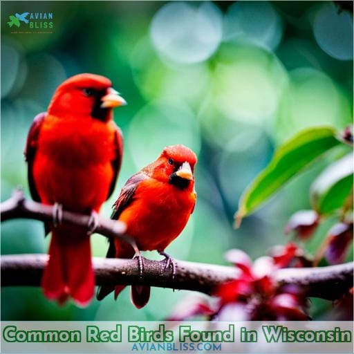 Common Red Birds Found in Wisconsin