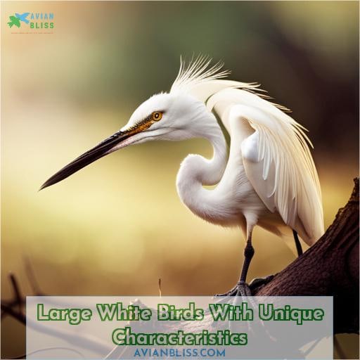 Large White Birds With Unique Characteristics