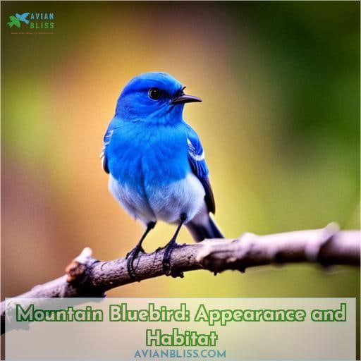 Mountain Bluebird: Appearance and Habitat