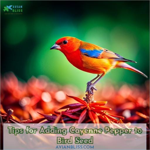 Tips for Adding Cayenne Pepper to Bird Seed