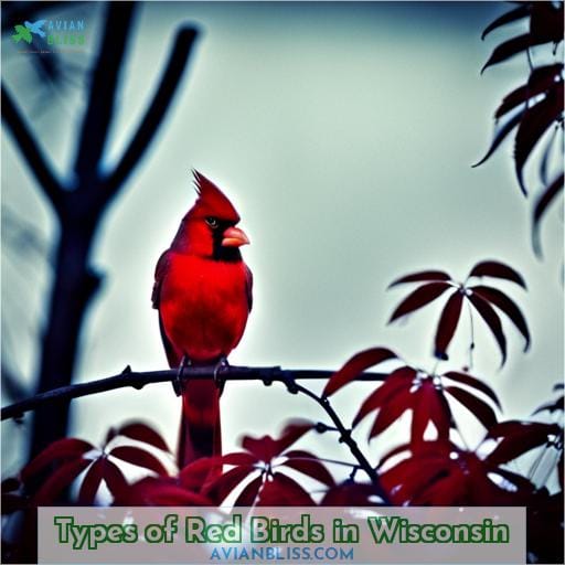 Types of Red Birds in Wisconsin
