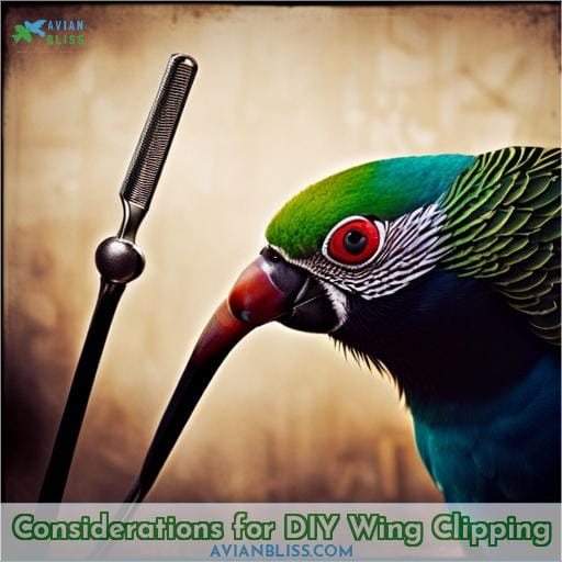 Considerations for DIY Wing Clipping