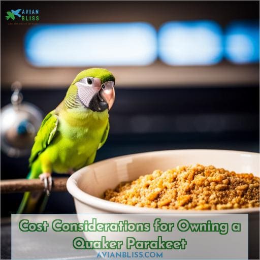 Cost Considerations for Owning a Quaker Parakeet
