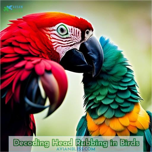 Decoding Head Rubbing in Birds