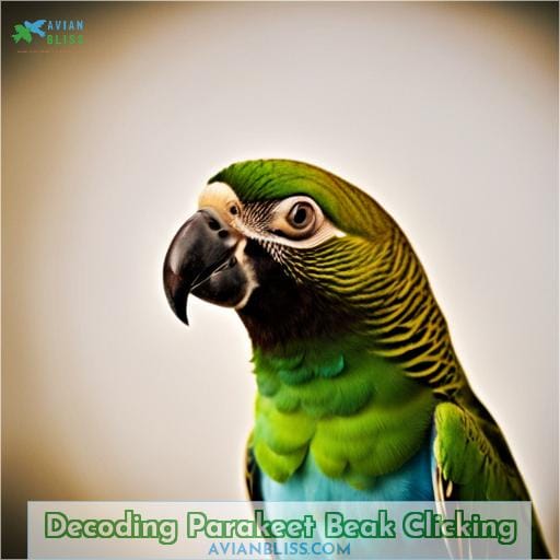 Decoding Parakeet Beak Clicking