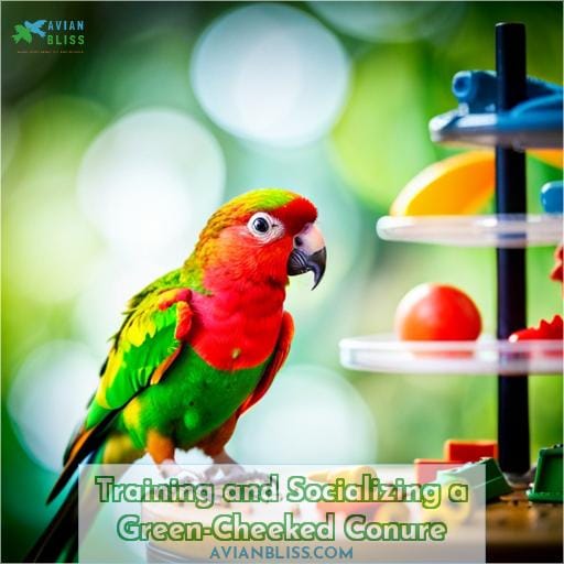 Training and Socializing a Green-Cheeked Conure