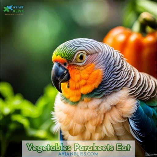 Vegetables Parakeets Eat