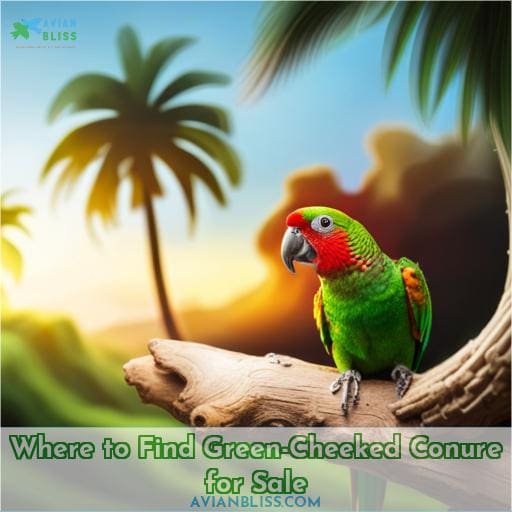 Where to Find Green-Cheeked Conure for Sale