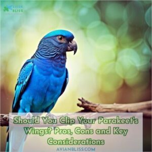 why clip parakeet wings
