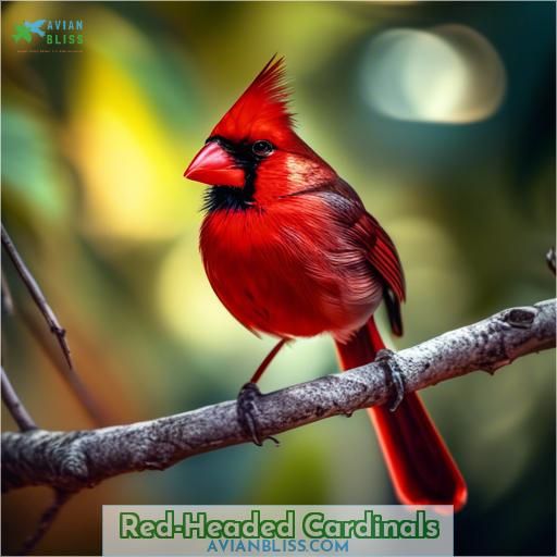 Red-Headed Cardinals