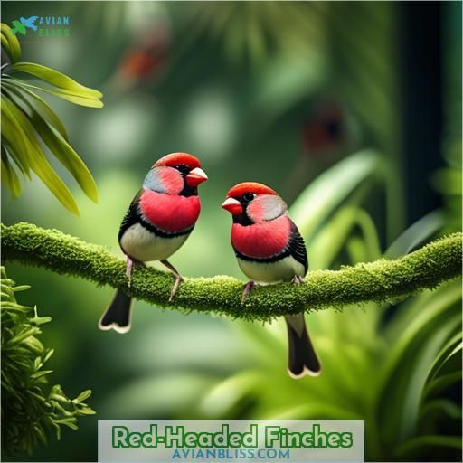 Red-Headed Finches