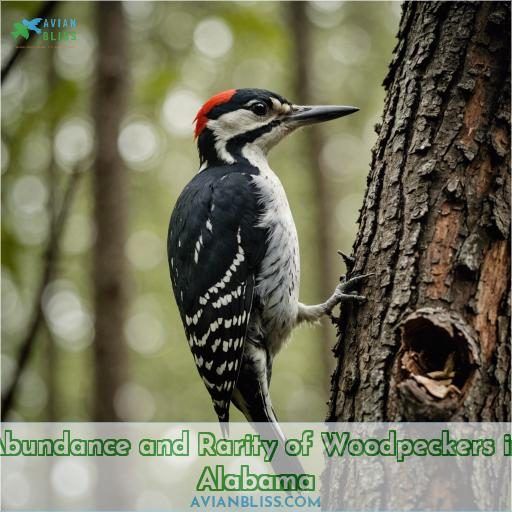Abundance and Rarity of Woodpeckers in Alabama