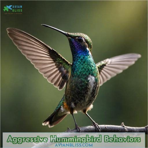 Aggressive Hummingbird Behaviors