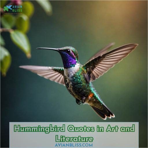 Hummingbird Quotes in Art and Literature